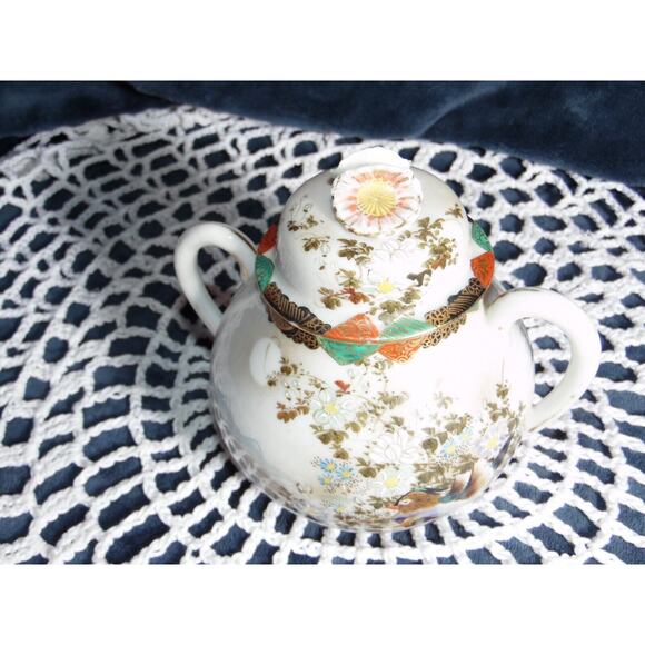 Vintage Japanese Water Birds 10 PC. Tea Set - Picture 4 of 16